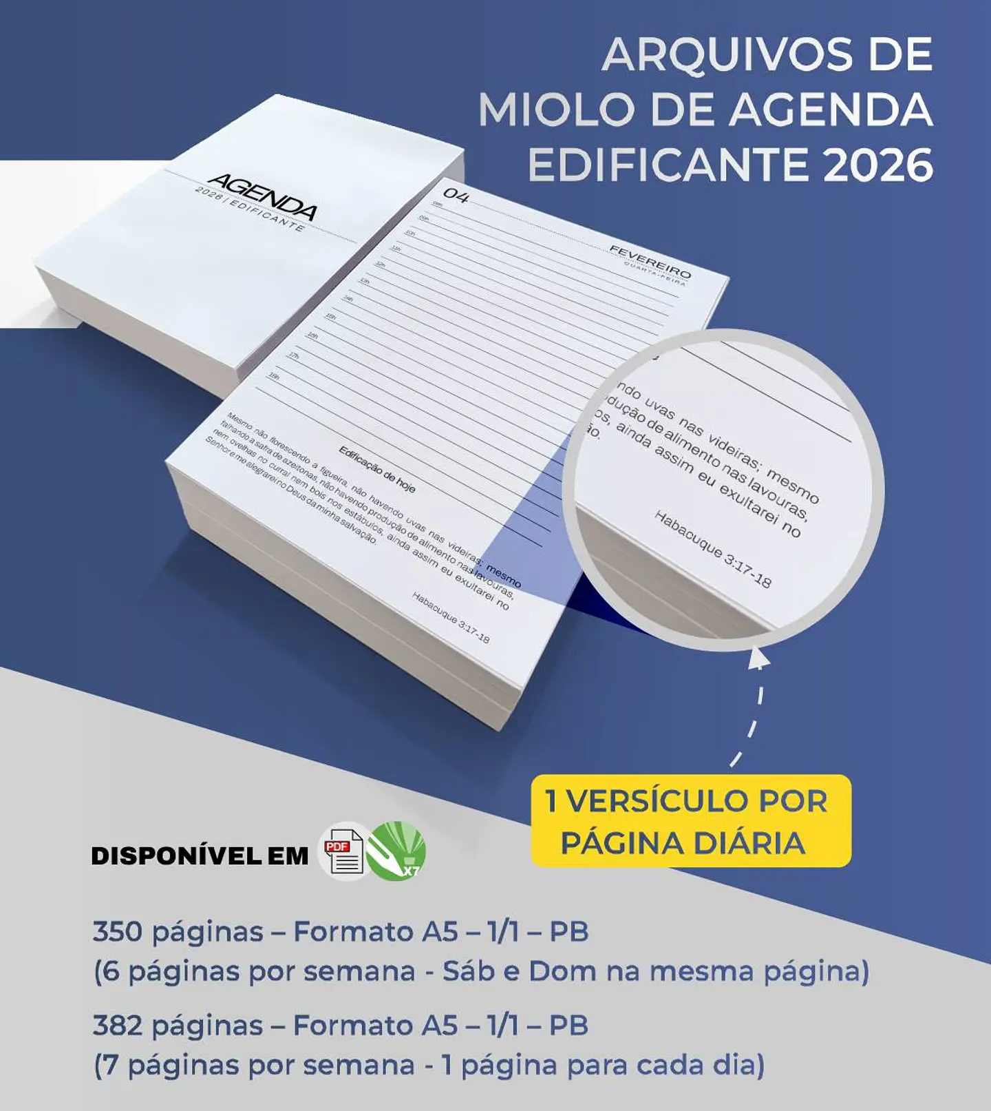 Arquivo Agenda Edificante Gospel 2026 Arquivo Editável  2