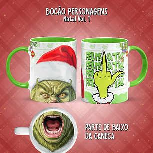 11 Artes para Caneca Bocão Natal Vol. 1 Arquivo em Png 