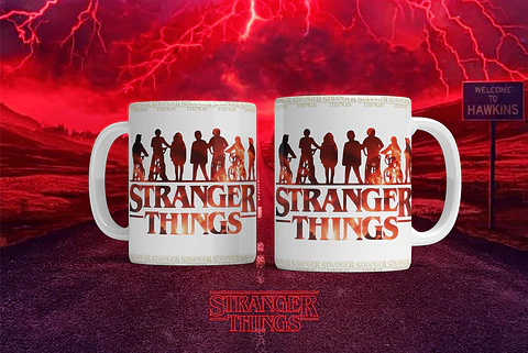 12 Artes para Caneca Stranger Things Arquivo em Png 