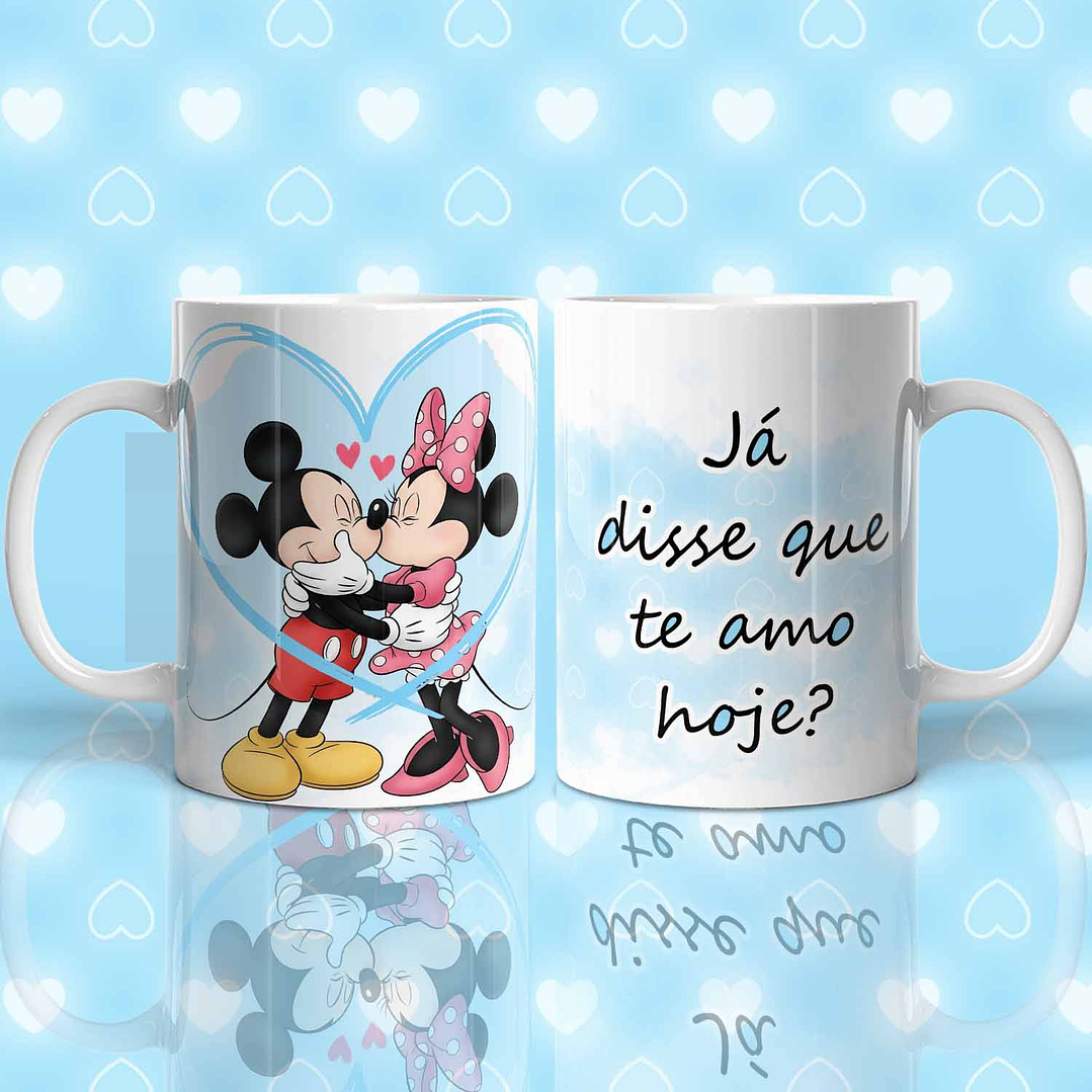 11 Artes para Caneca Mickey Namorados Arquivo em Jpg  1