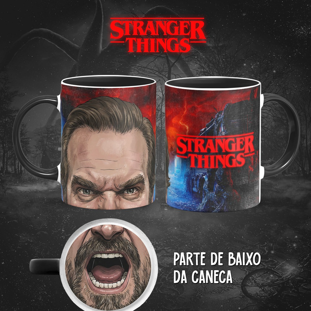 13 Artes para Caneca Bocão Stranger Things em Png 3