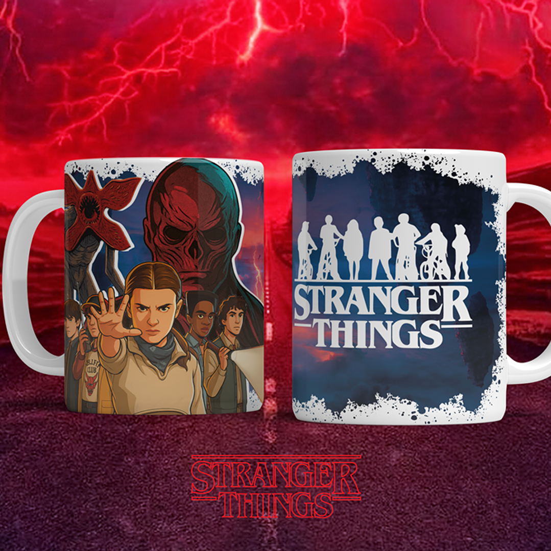 12 Artes para Caneca Stranger Things Arquivo em Png  4