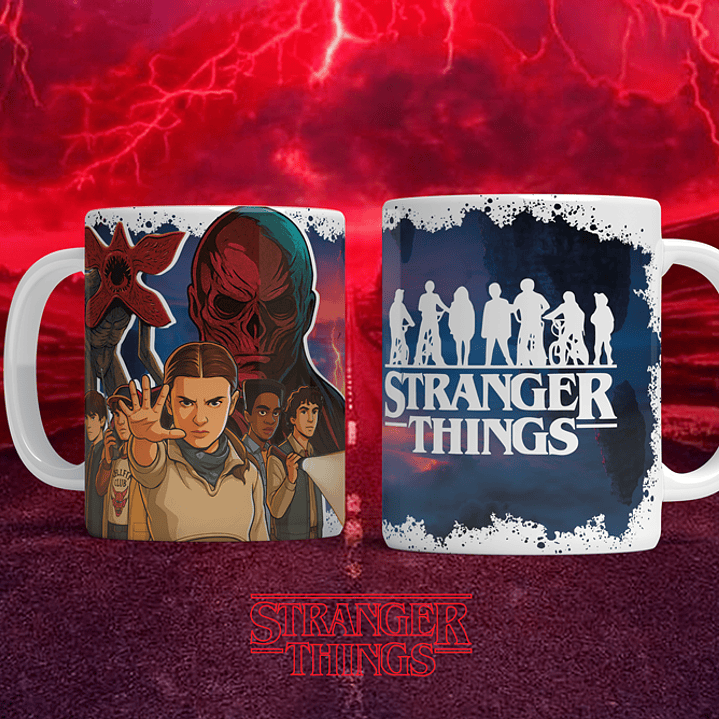 12 Artes para Caneca Stranger Things Arquivo em Png  4