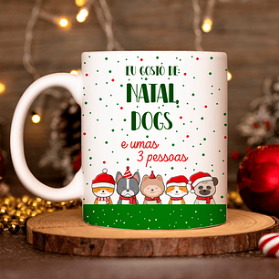 20 Artes para Caneca Natal Gatinhos em Linhas Arquivo em Png