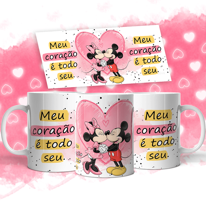 11 Artes para Caneca Mickey Namorados Arquivo em Jpg  7
