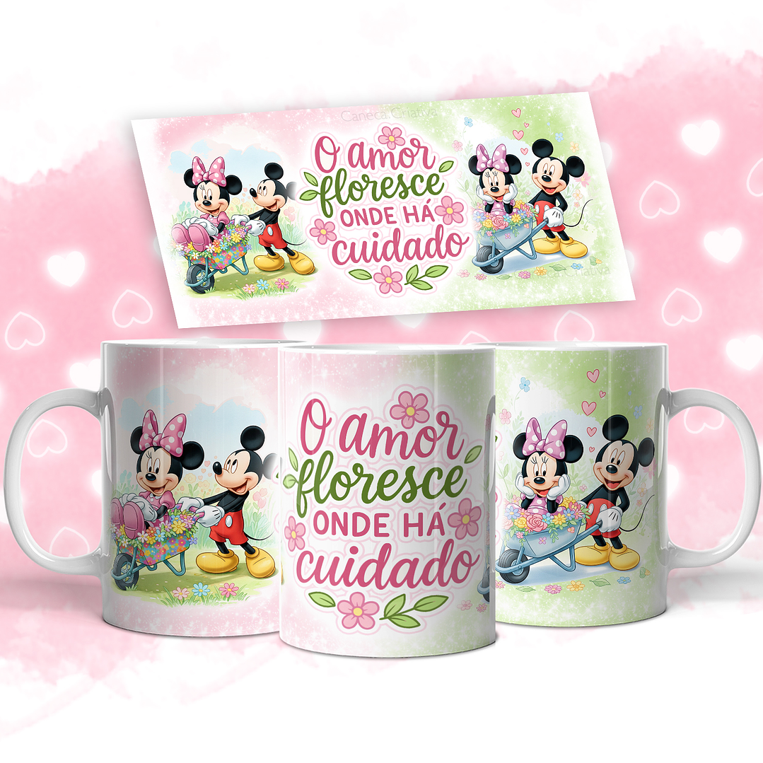 11 Artes para Caneca Mickey Namorados Arquivo em Jpg  8