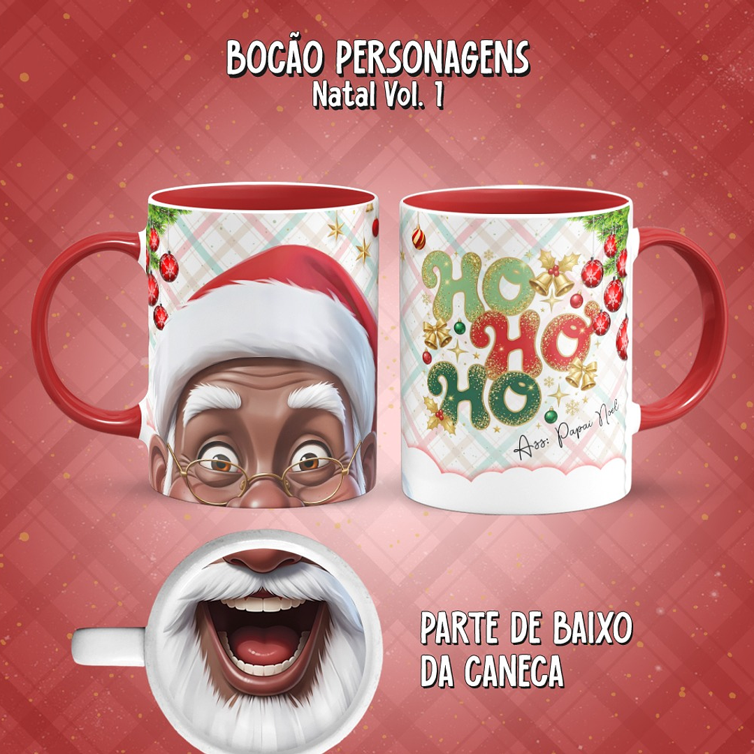 11 Artes para Caneca Bocão Natal Vol. 1 Arquivo em Png  9