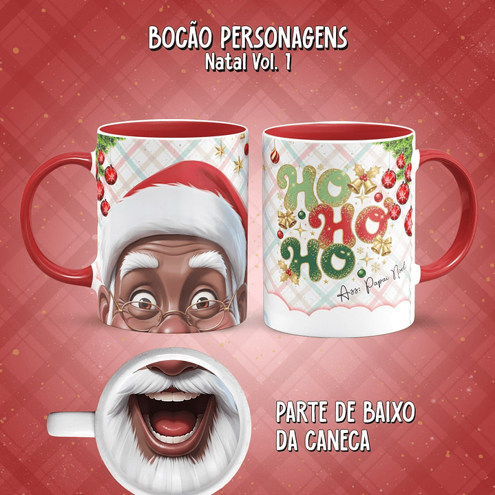 11 Artes para Caneca Bocão Natal Vol. 1 Arquivo em Png  9