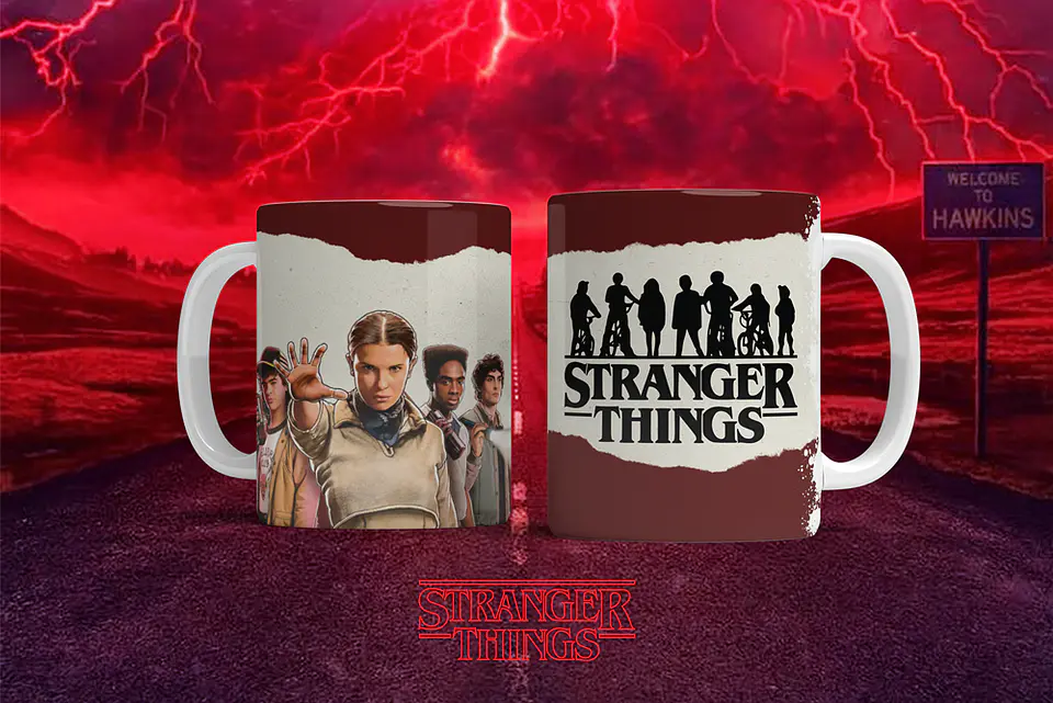 12 Artes para Caneca Stranger Things Arquivo em Png  7