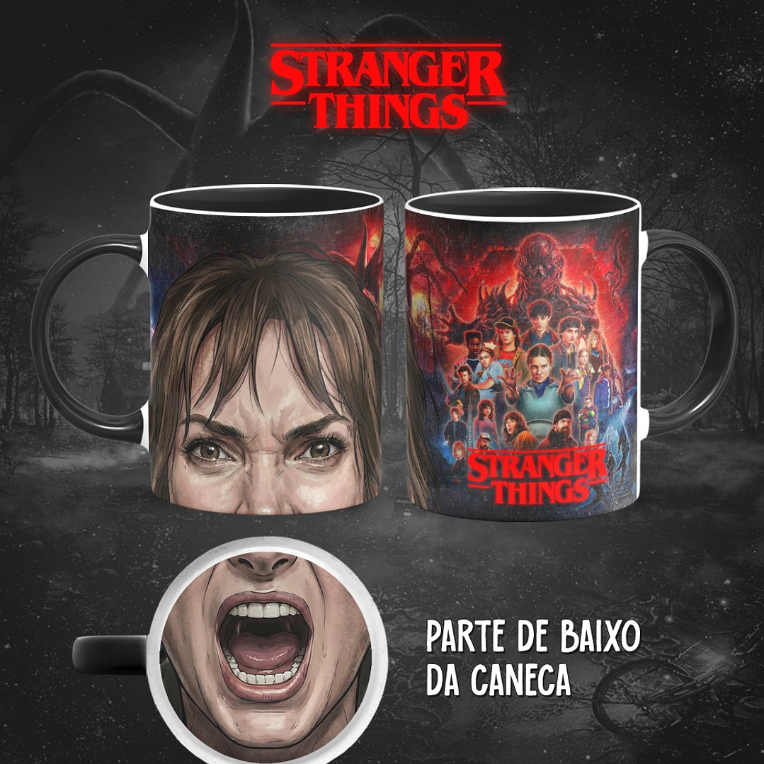 13 Artes para Caneca Bocão Stranger Things em Png 8
