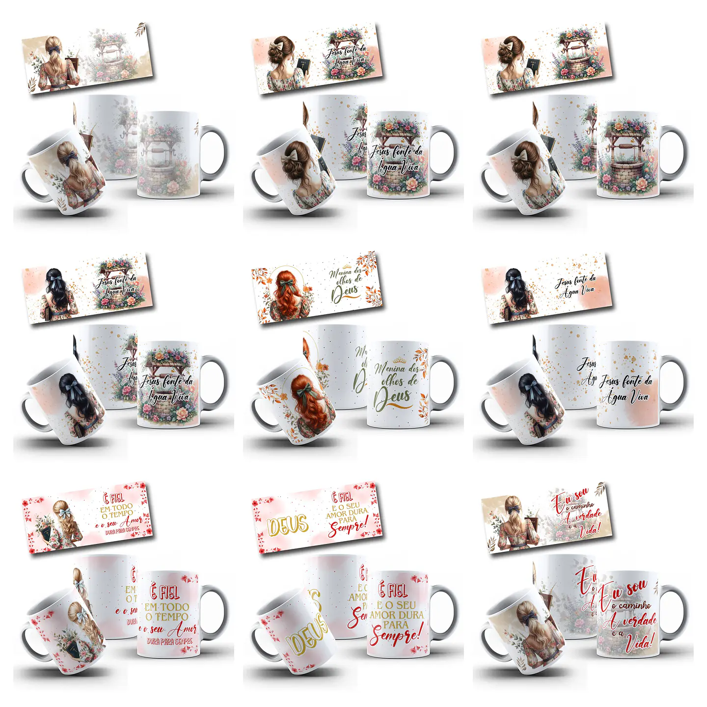 33 Artes para Caneca Deus Amor infinito Arquivo em Png 3