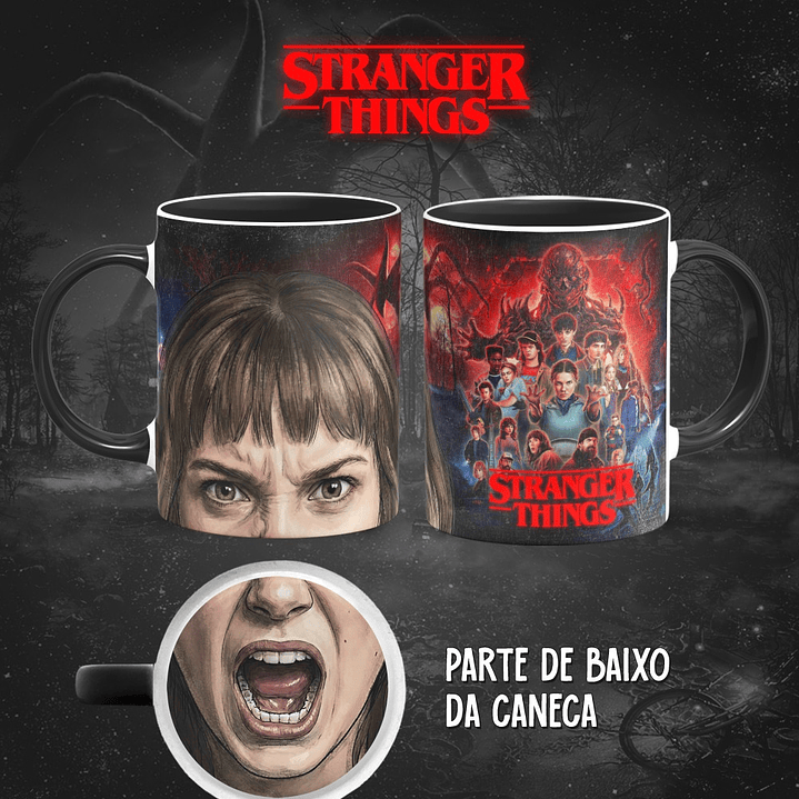 13 Artes para Caneca Bocão Stranger Things em Png 9