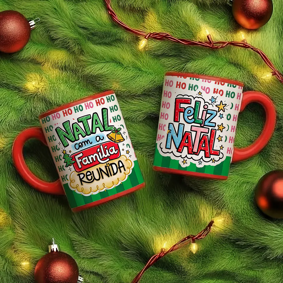 58 Artes para Caneca Natal Papai Noel Arquivo em Jpg 2