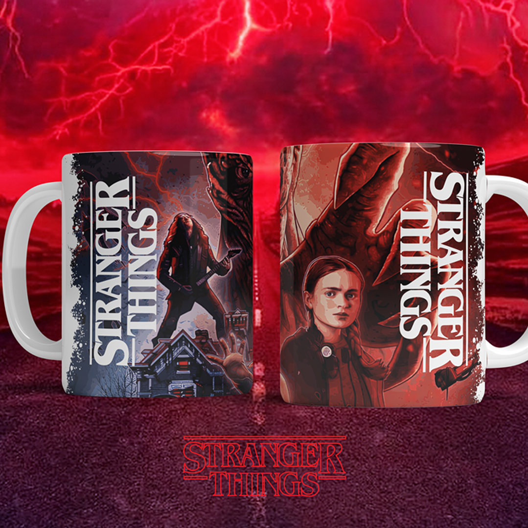 12 Artes para Caneca Stranger Things Arquivo em Png  9