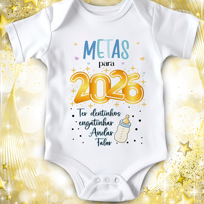 14 Artes para Camisa ou Body Ano Novo 2026 Arquivo Editável  8