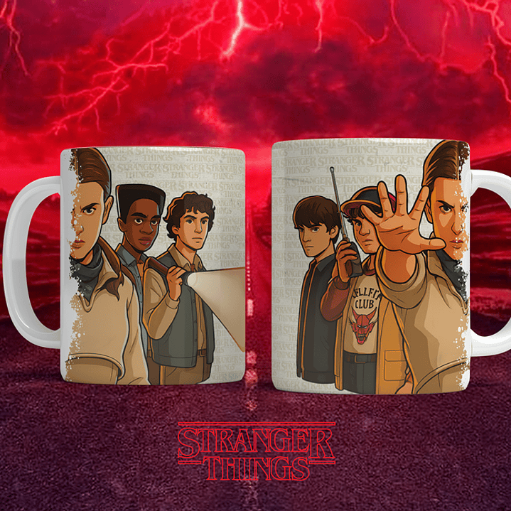 12 Artes para Caneca Stranger Things Arquivo em Png  10