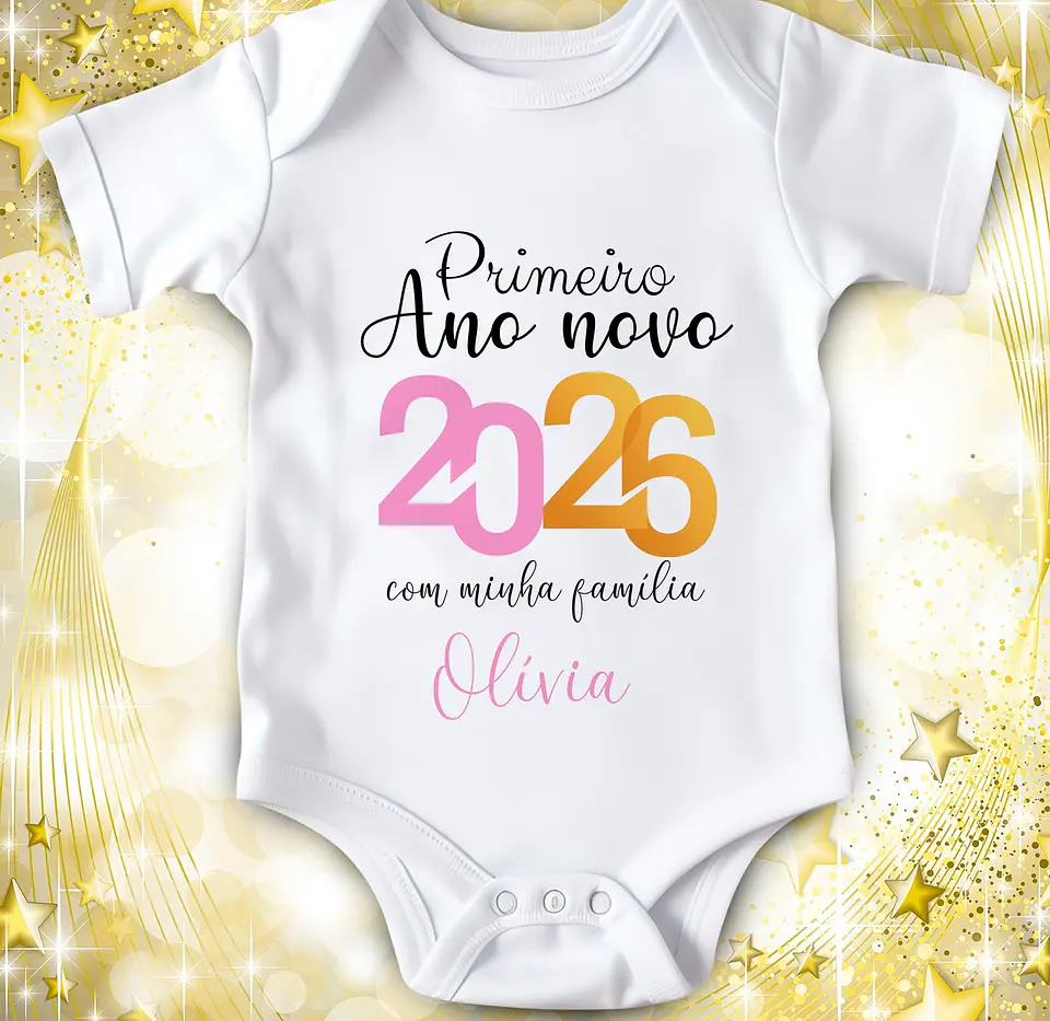 14 Artes para Camisa ou Body Ano Novo 2026 Arquivo Editável  9