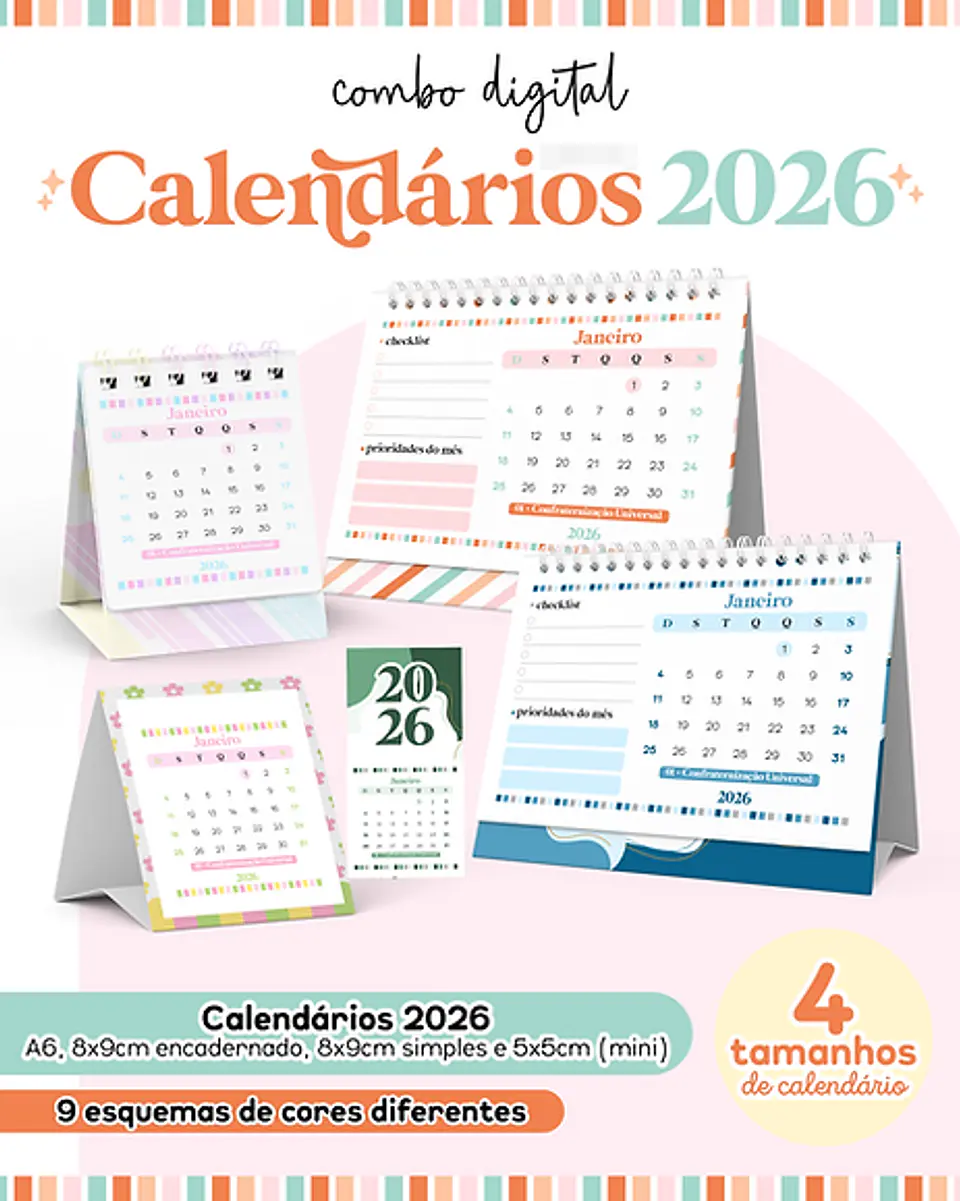 Arquivos para Calendários 2026 Arquivo em Pdf  1