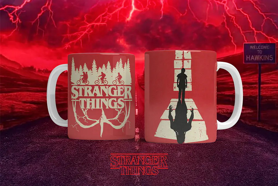 12 Artes para Caneca Stranger Things Arquivo em Png  11