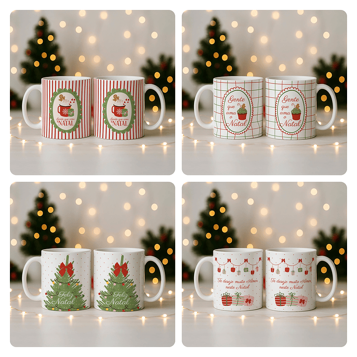 58 Artes para Caneca Natal Papai Noel Arquivo em Jpg 5
