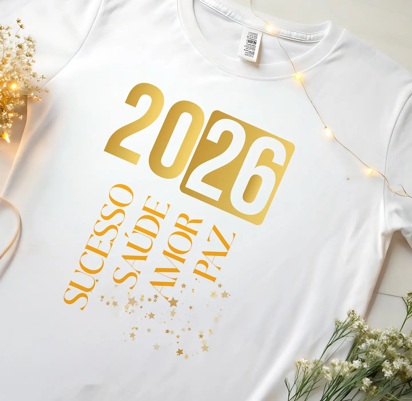 14 Artes para Camisa ou Body Ano Novo 2026 Arquivo Editável  12
