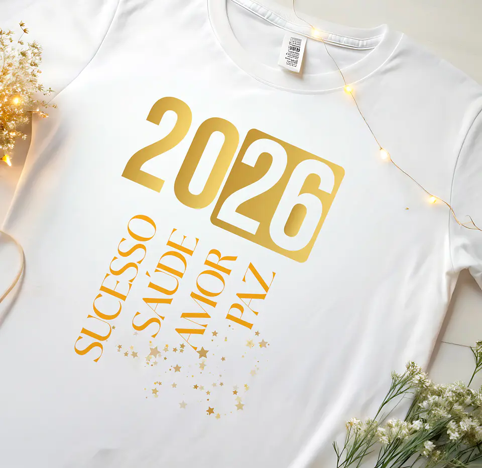 14 Artes para Camisa ou Body Ano Novo 2026 Arquivo Editável  12