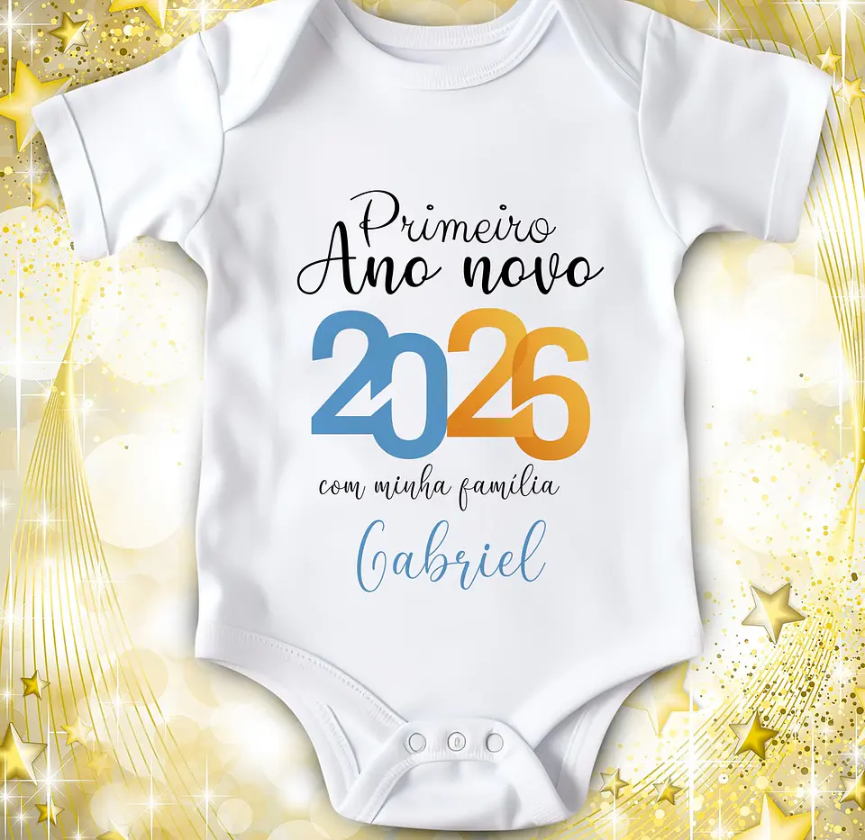 14 Artes para Camisa ou Body Ano Novo 2026 Arquivo Editável  13