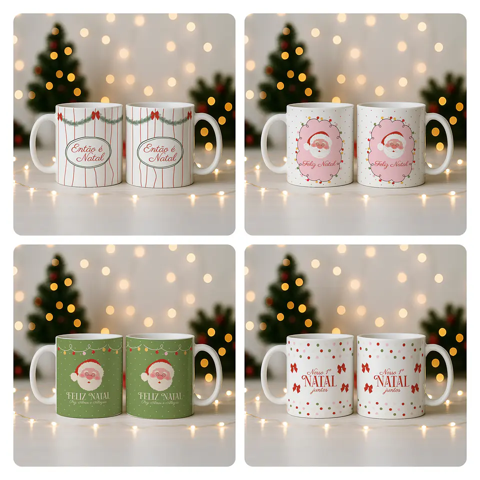 58 Artes para Caneca Natal Papai Noel Arquivo em Jpg 8