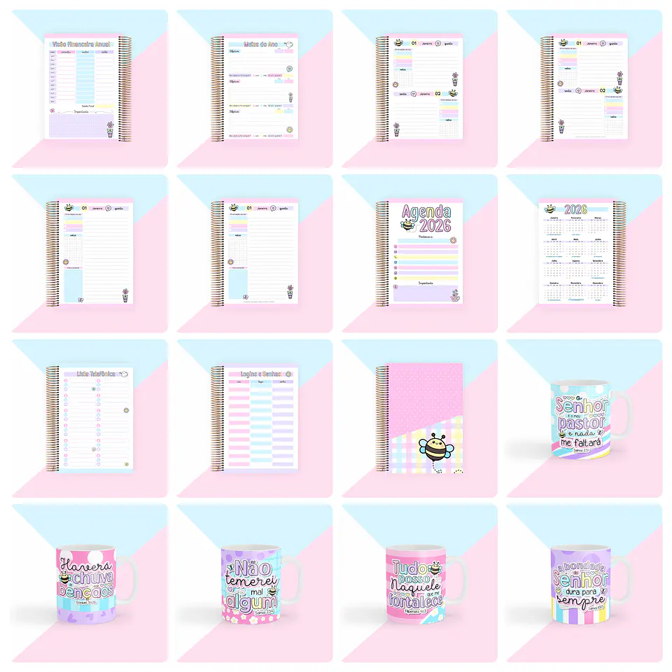 Kit Digital Versículos Fofinhos 6 - Encadernação 2026  3