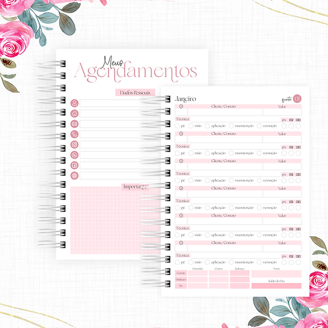 Coleção Digital Agendamentos 2026 Completa 3