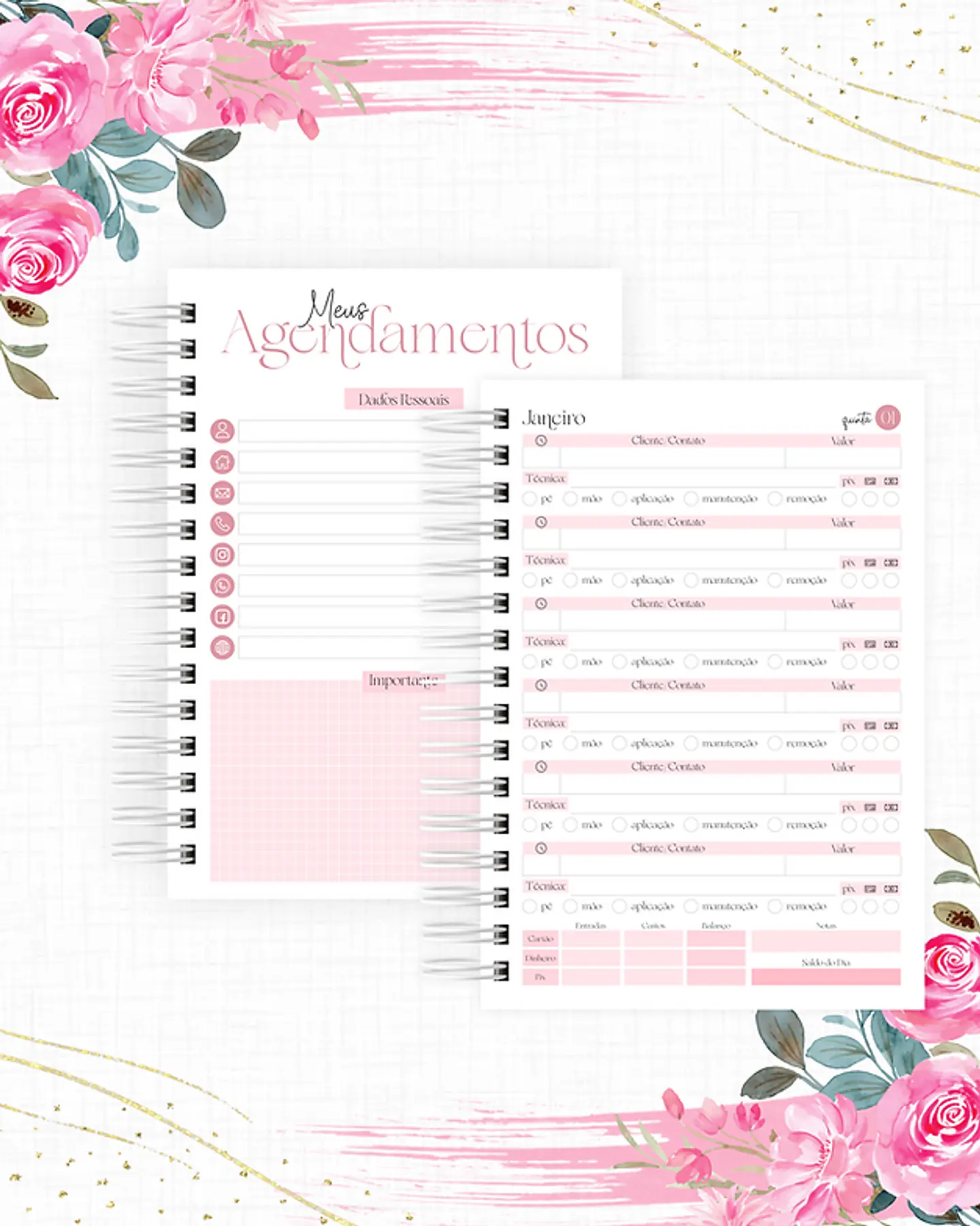 Coleção Digital Agendamentos 2026 Completa 3