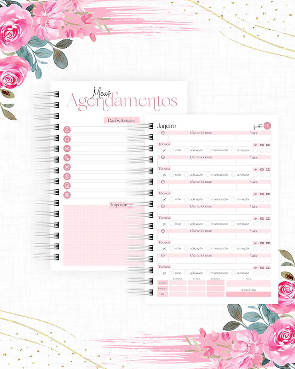 Coleção Digital Agendamentos 2026 Completa 3