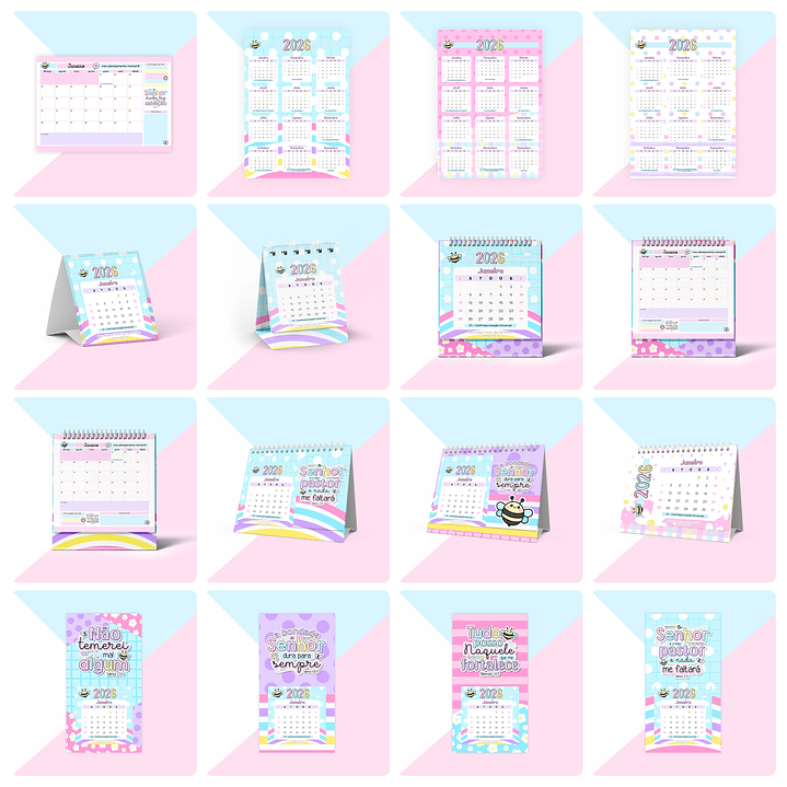 Kit Digital Versículos Fofinhos 6 - Encadernação 2026  4