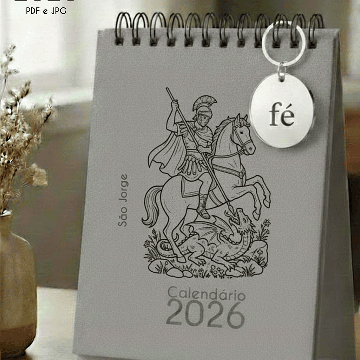 Arquivo Calendário de Mesa Santinhos 2026 Arquivo em Pdf  9