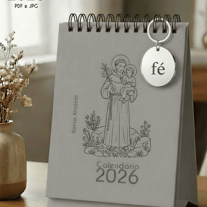 Arquivo Calendário de Mesa Santinhos 2026 Arquivo em Pdf  10