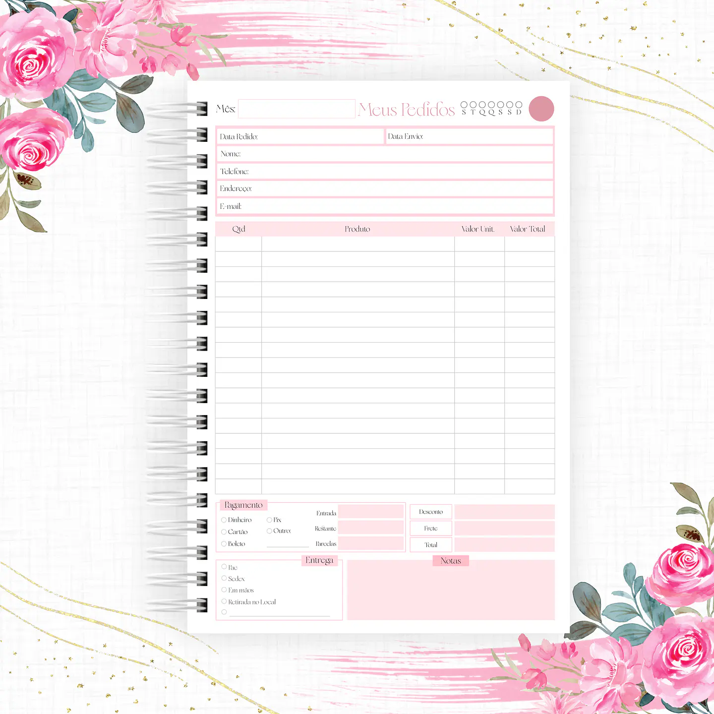 Coleção Digital Agendamentos 2026 Completa 13