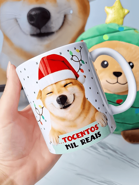 Arte Caneca Nesse Natal eu só queria um OI...tocentos mil reais  em Jpg 