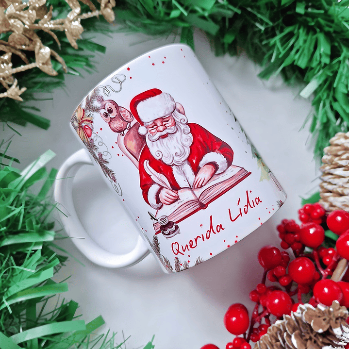 Arte Caneca Você é muito forte Mensagem do Papai Noel em Jpg  1
