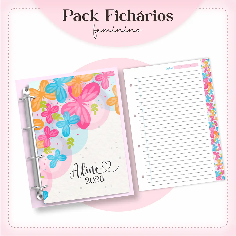 Arquivo encadernação Ficharios Masculino e Feminino Arquivo em Pdf  1