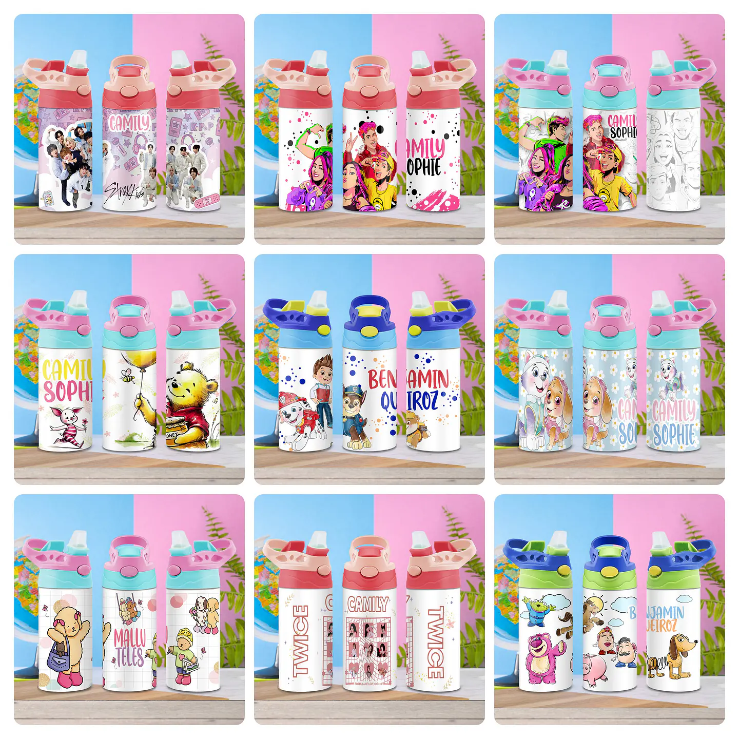 84 Artes para Squeeze Personagens Volume 1 e 2 Arquivo Editável 3