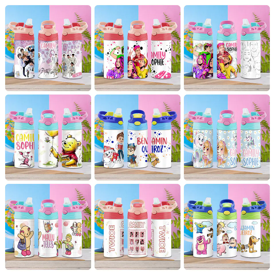 84 Artes para Squeeze Personagens Volume 1 e 2 Arquivo Editável 3