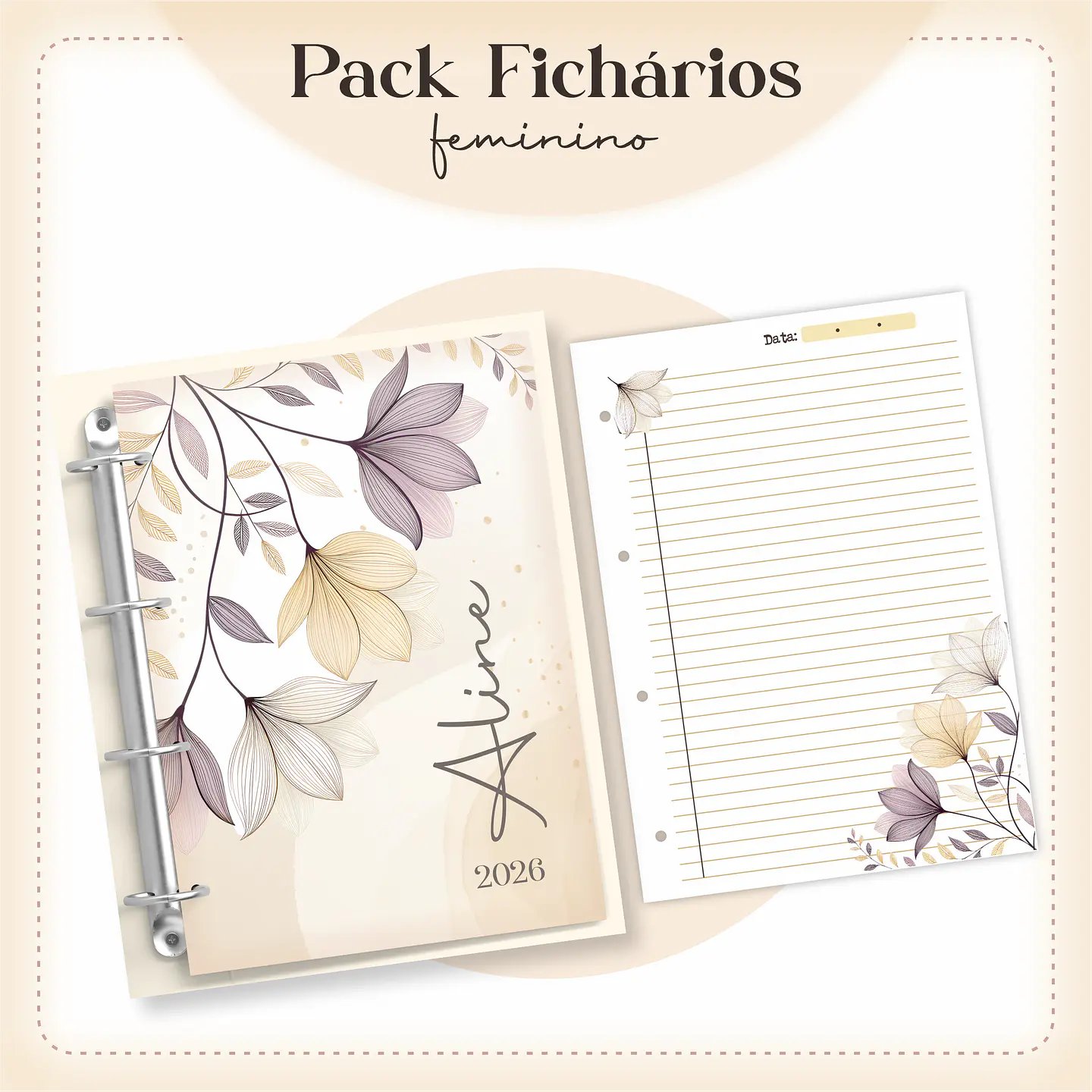 Arquivo encadernação Ficharios Masculino e Feminino Arquivo em Pdf  3