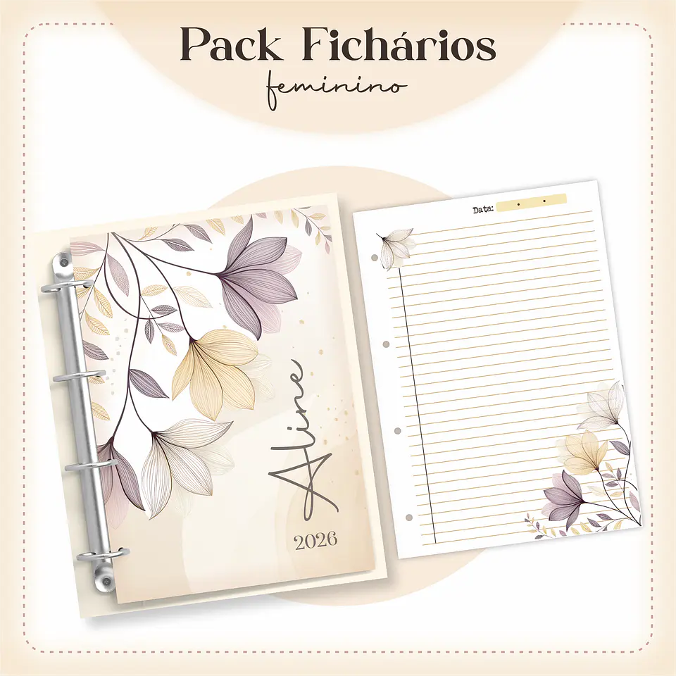 Arquivo encadernação Ficharios Masculino e Feminino Arquivo em Pdf  3