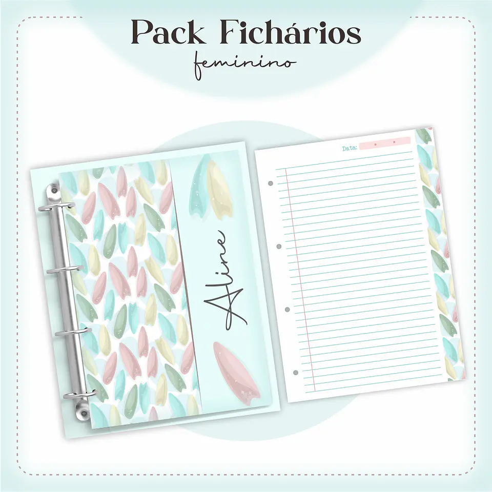 Arquivo encadernação Ficharios Masculino e Feminino Arquivo em Pdf  5