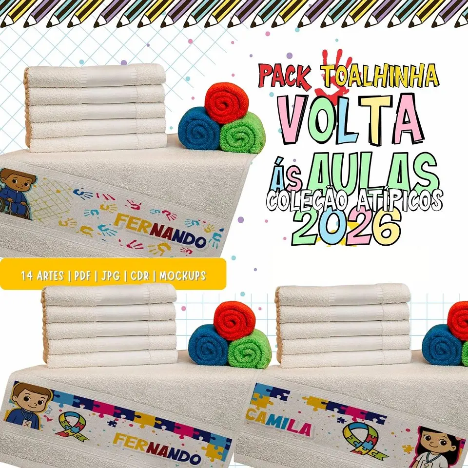 Combo Volta as aulas Squeeze, Caneca, Capa agenda, Toalhinhas e Muito mais Arquivo Editável 7