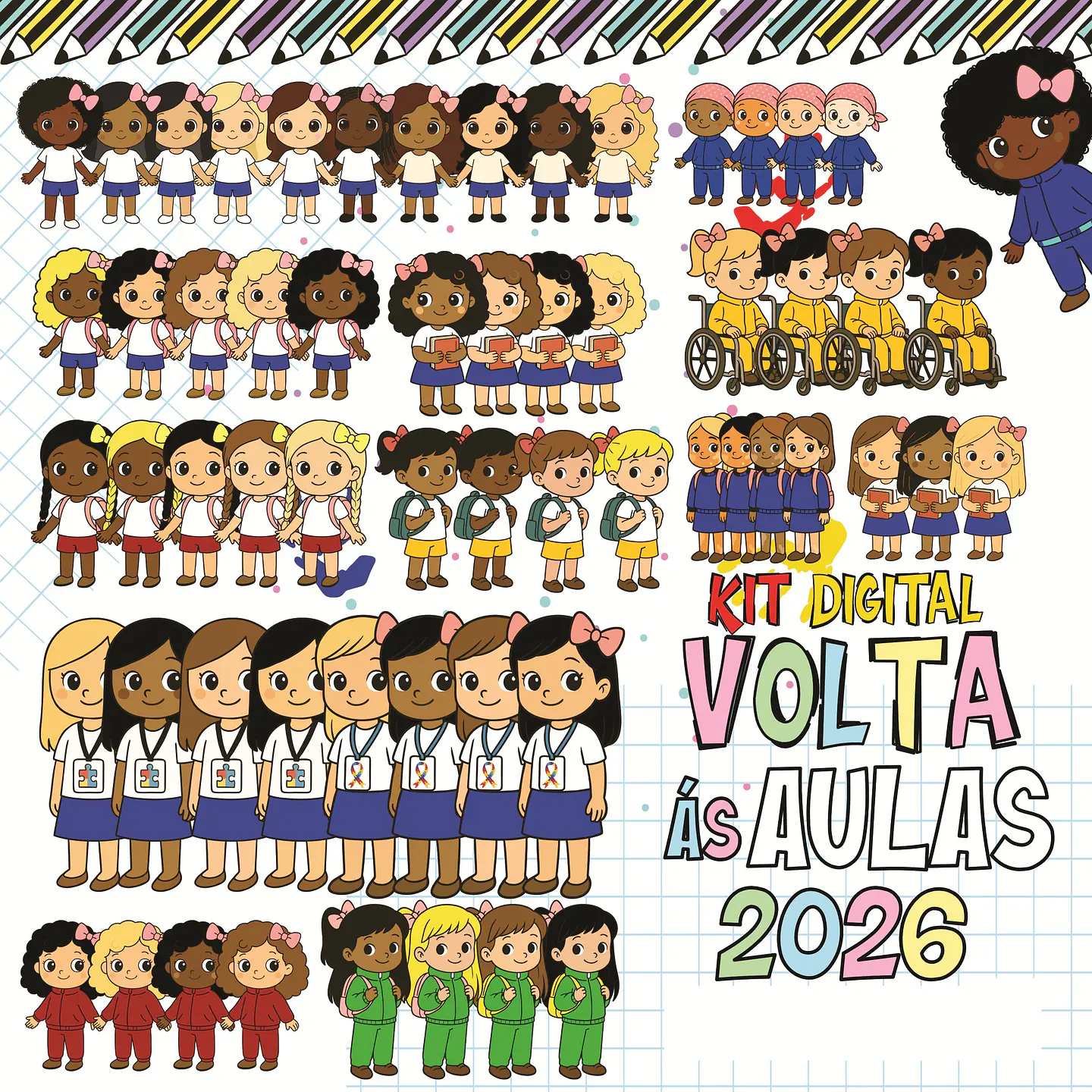 Combo Volta as aulas Squeeze, Caneca, Capa agenda, Toalhinhas e Muito mais Arquivo Editável 8