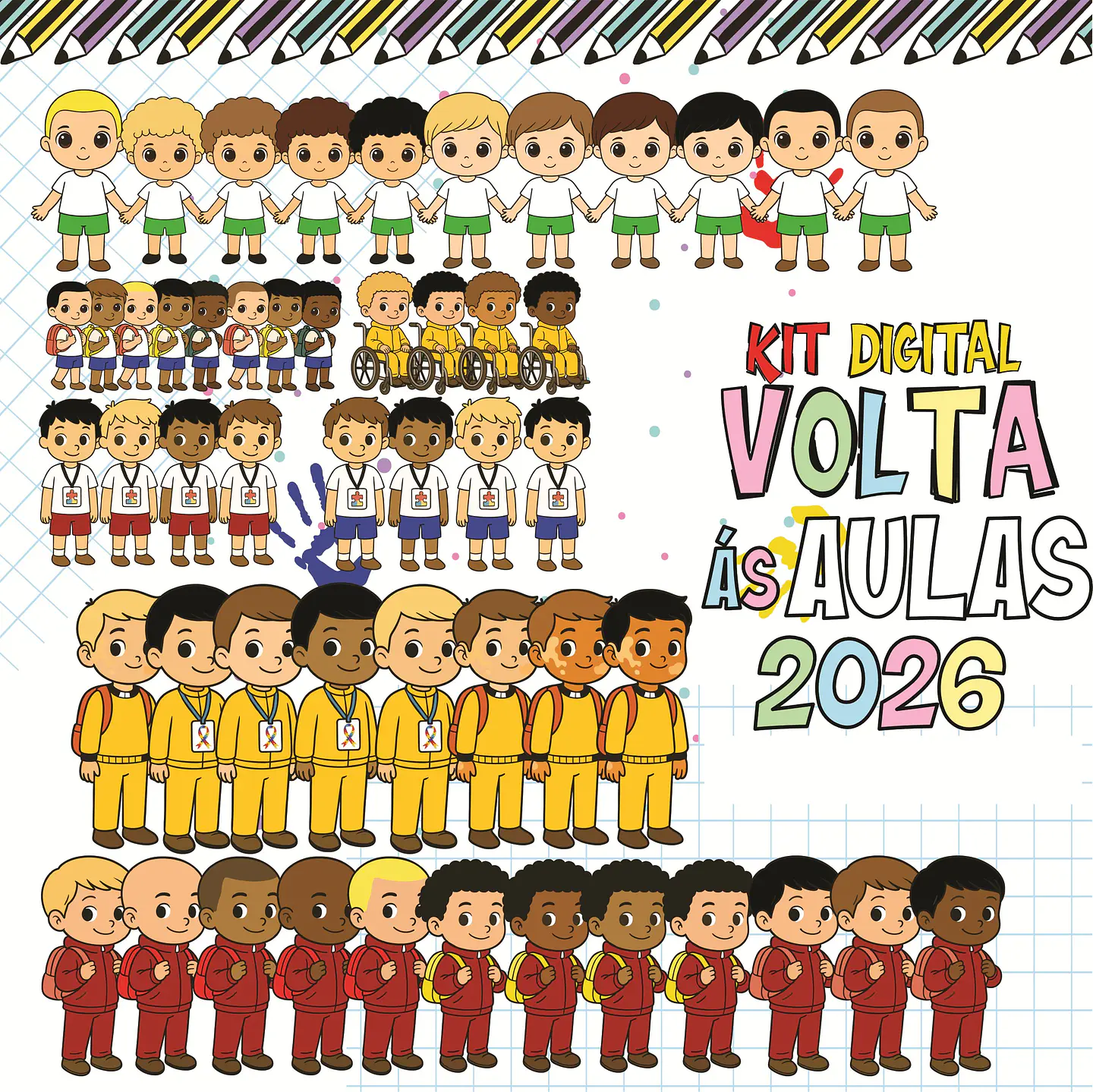 Combo Volta as aulas Squeeze, Caneca, Capa agenda, Toalhinhas e Muito mais Arquivo Editável 9