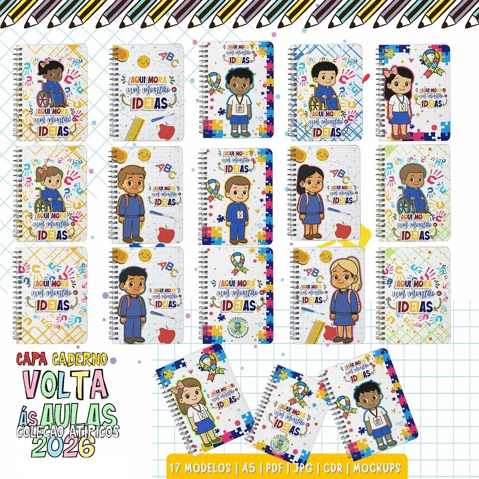 Combo Volta as aulas Squeeze, Caneca, Capa agenda, Toalhinhas e Muito mais Arquivo Editável 14