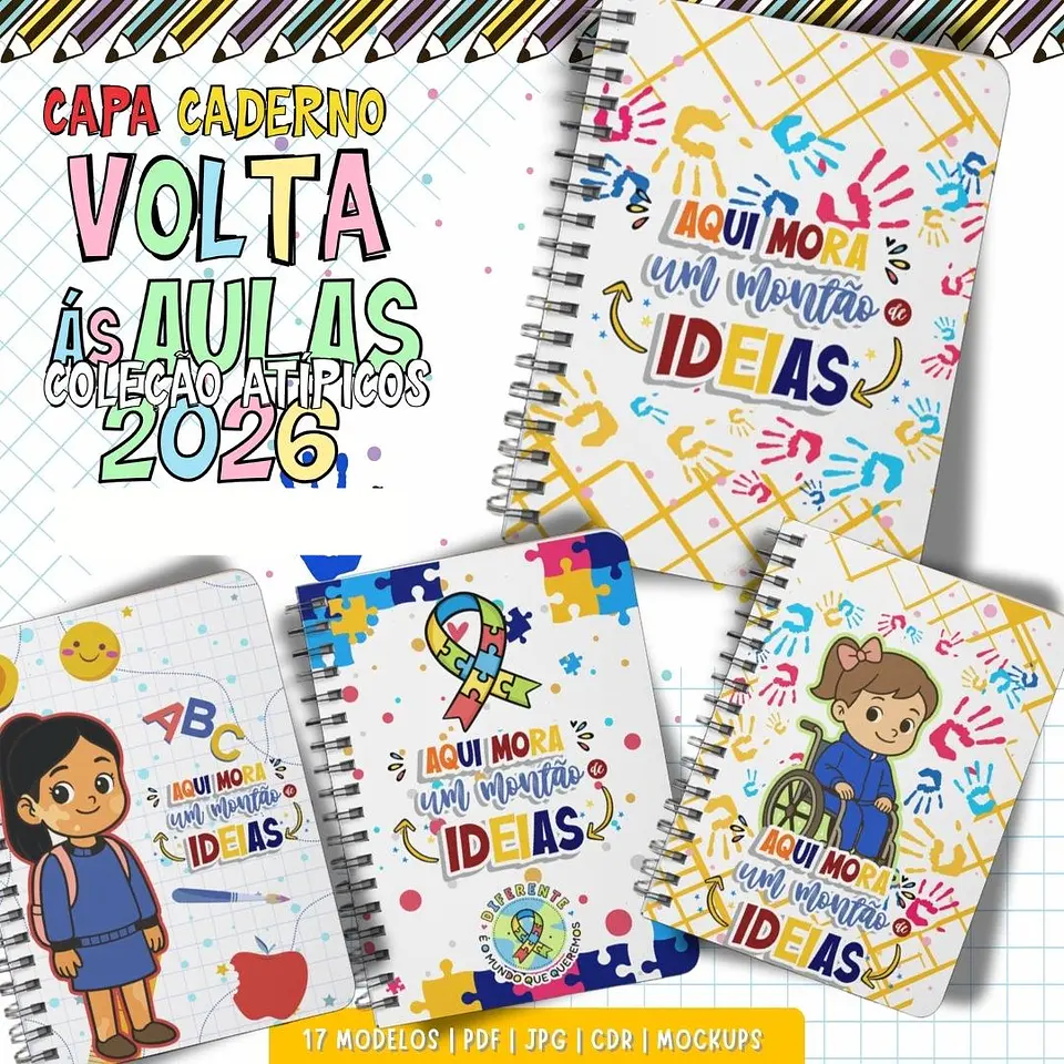 Combo Volta as aulas Squeeze, Caneca, Capa agenda, Toalhinhas e Muito mais Arquivo Editável 15