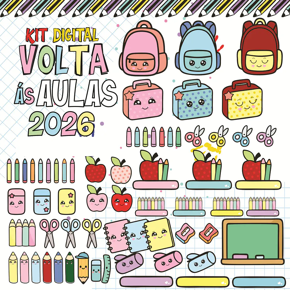 Combo Volta as aulas Squeeze, Caneca, Capa agenda, Toalhinhas e Muito mais Arquivo Editável 16